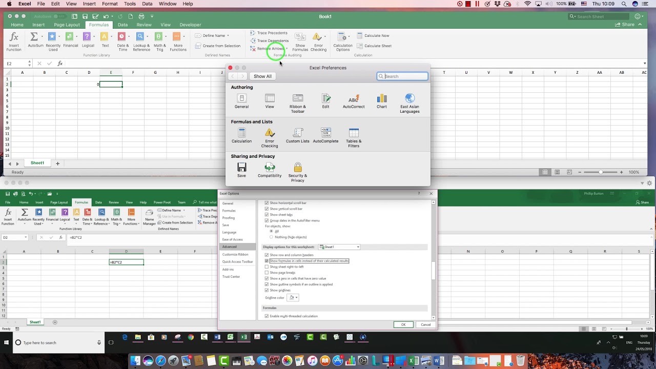 excel for mac 16.9